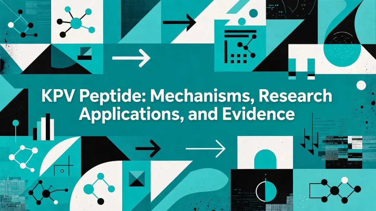 Professional header image for industry analysis: KPV Peptide: Mechanisms, Research Applications, and Evidence